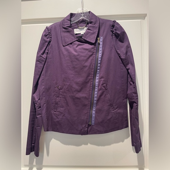 See by Chloe Plum Colored Jacket - Size 8 - Beyond gorgeous!!! - Picture 1 of 5